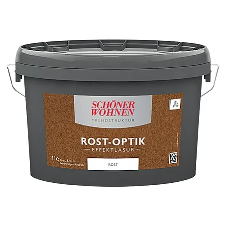 SCHÖNER WOHNEN-Farbe Trendstruktur Effektlasur Rost-Optik
