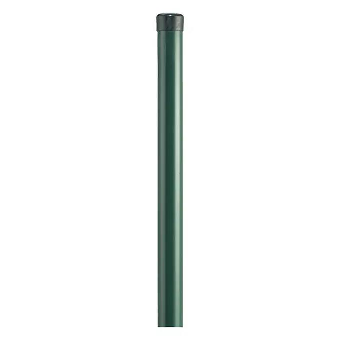 Stabilit Zaunpfosten - Grün, Länge: 1.200 mm, Durchmesser: 34 mm, Metall - Vorderansicht