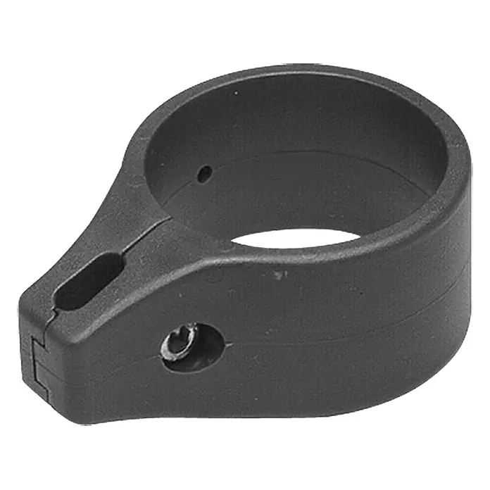 Torpfostenschelle - 1-fach, Schwarz, Durchmesser: 60 mm - Vorderansicht