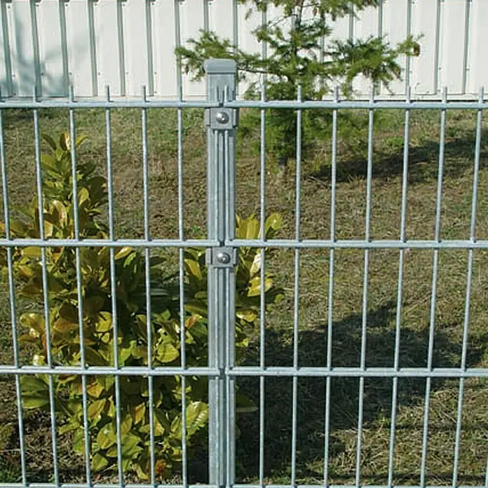 Hadra Zaunpfosten - Höhe: 1.500 mm, Silber, Metall