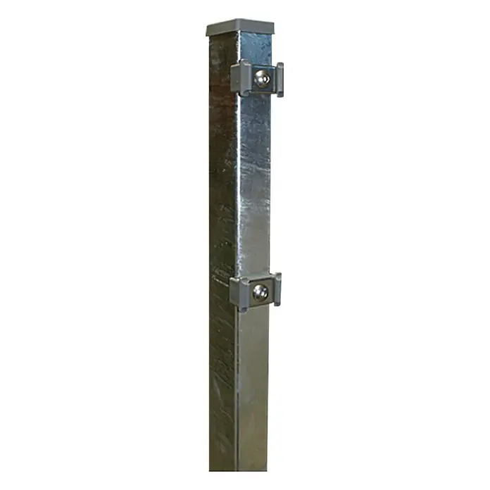 Hadra Zaunpfosten - Höhe: 1.500 mm, Silber, Metall