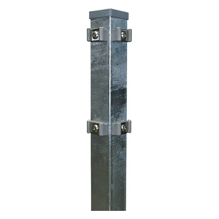 Hadra Eckpfosten - Höhe: 1.500 mm, Silber