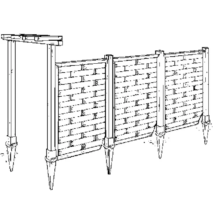 Einschlagbodenhülse - Nachjustierbar, 7,1 x 75 cm, Feuerverzinkt - Skizze