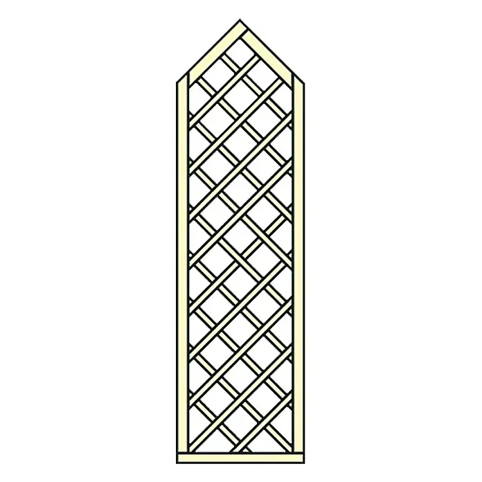 Rešetkasta ograda za biljke penjačice - Š x V: 60 x 210 cm
