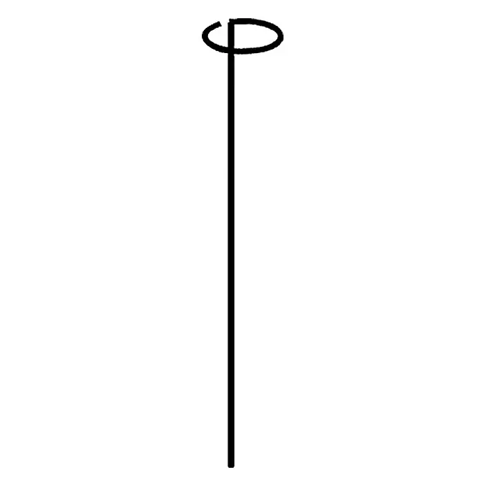 Bellissa Doldenstütze - 3 Stk., Länge: 60 cm - Diagonale Ansicht