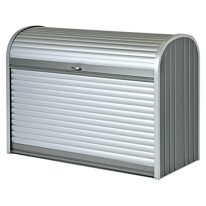Biohort Garten-Aufbewahrungsbox StoreMax 160 - Quarzgrau, 163 x 78 x 120 cm, Stahl