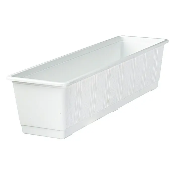 Geli Standard Žardinjera za balkon - Maks. vanjska dužina: 60 cm, Bijele boje - Pogled sprijeda