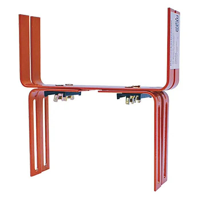 Geli Balkonkastenhalter Typ H - Terracotta, 2-fach verstellbar, 2 Stk. - Vorderansicht