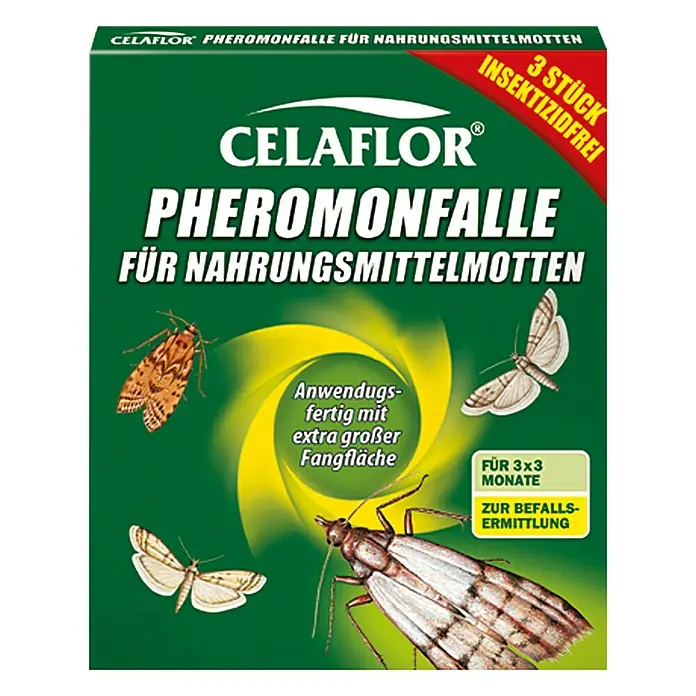 Celaflor Pheromonfalle - Nahrungsmittelmotten, 3 Stk. - Vorderansicht