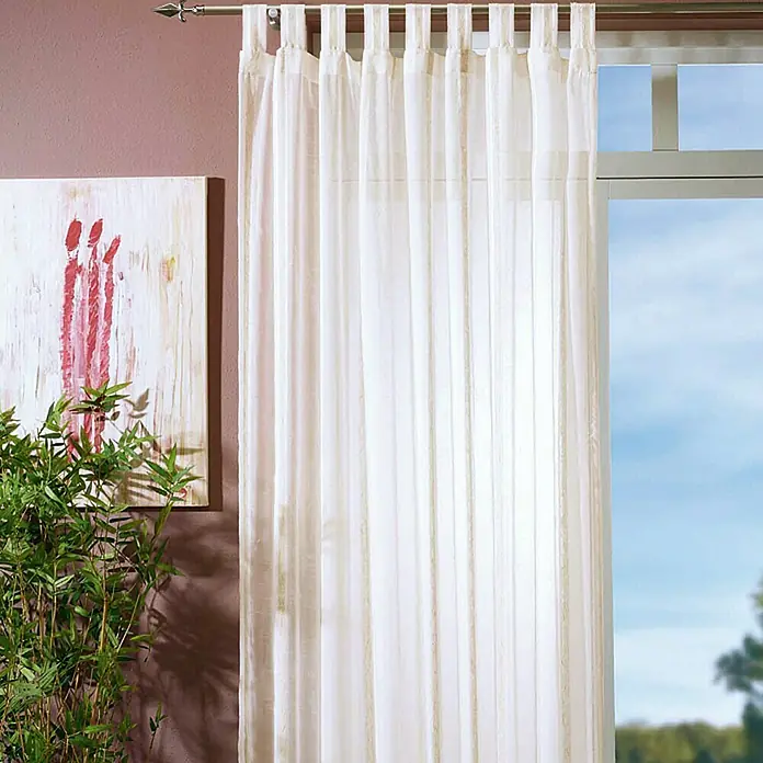 Elbersdrucke Schlaufenschal Casa - B x H: 140 x 255 cm, 80 % Polyester, 20 % Leinen, Beige