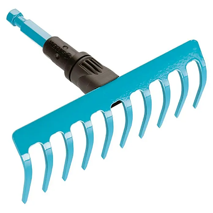 Gardena Combisystem Male grablje - Radna širina: 18,5 cm, 10, Čelik - Pogled s desne strane