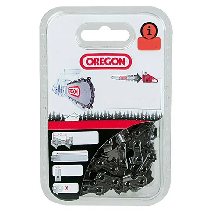 Oregon Lanac za motorne pile Micro-Lite - Duljina reza: 35 cm, Broj karike lanca: 52 Kom., Širina utora: 1,1 mm - Pogled sprijeda