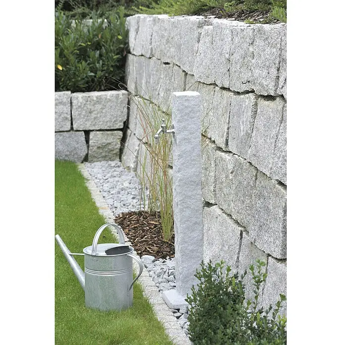 Wasserzapfstelle Natura - Granitfarben, Höhe: 98 cm