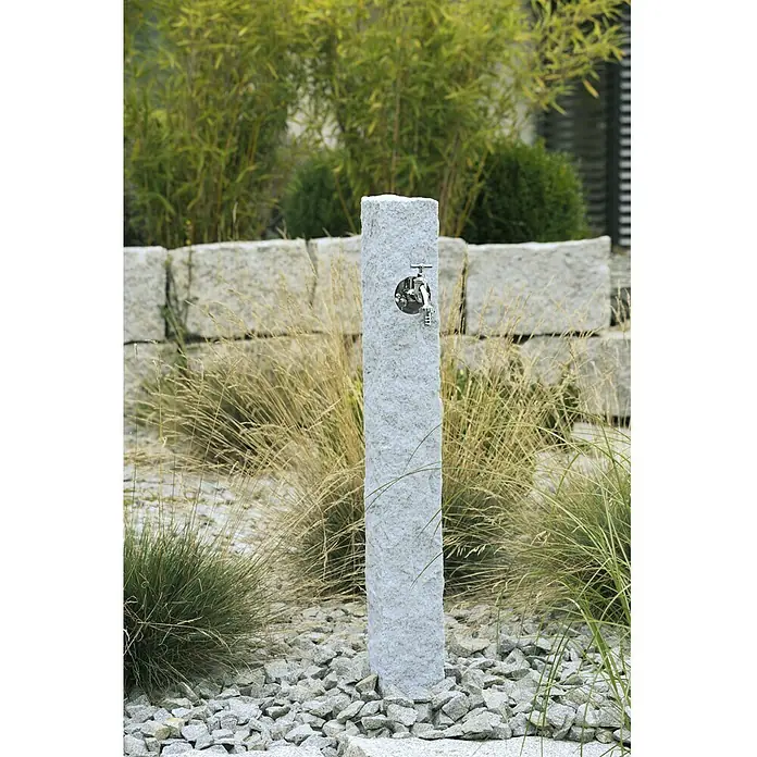 Wasserzapfstelle Natura - Granitfarben, Höhe: 98 cm