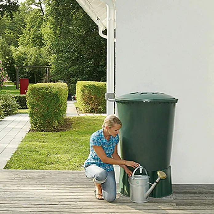 Garantia Basic Line Bačva za kišnicu - 310 l, Zelene boje - Proizvod u upotrebi