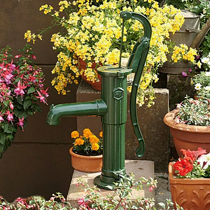 Floraworld Ručna crpka Royal Classic - Okrugla prirubnica, Maksimalna visina usisa: 7 m - Živopisni prikaz