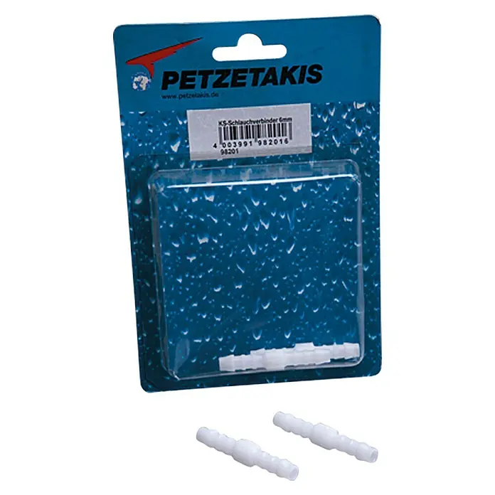 Petzetakis Plastični konektor cijevi - Promjer: 10 mm - Pogled odozgo