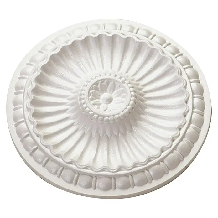 Decosa Rozeta Desira - 28 cm, Polistirol tvrda pjena, Bijele boje