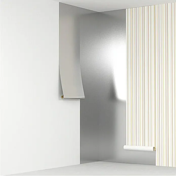 Climapor Izolacijska folija za tapete - 5 x 0,5 m, Aluminij na polietilenu - Proizvod u upotrebi