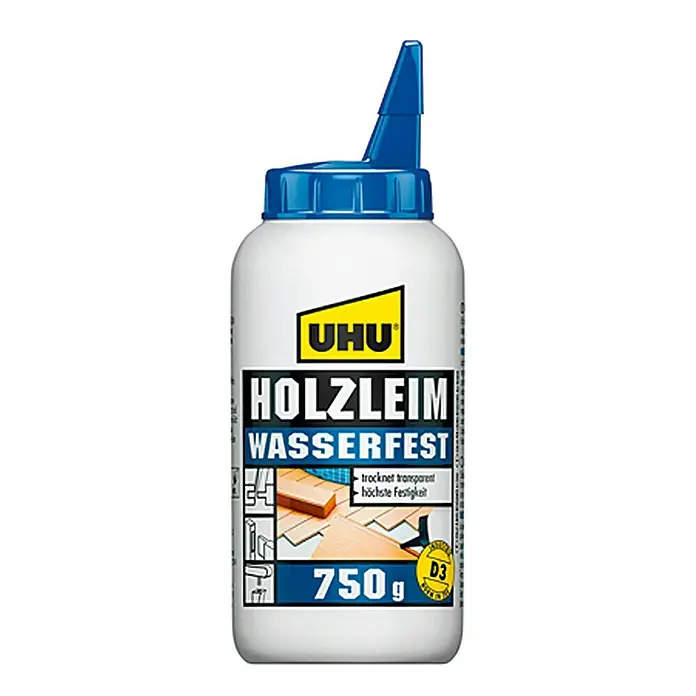 UHU Holzleim Wasserfest - 750 g, Lösemittelfrei - Vorderansicht