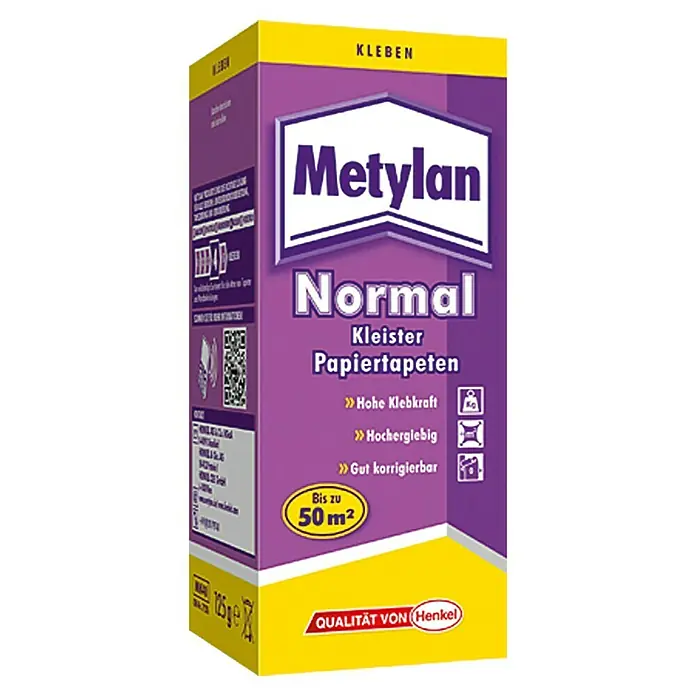 Metylan Ljepilo za papirnate tapete - 125 g - Pogled sprijeda
