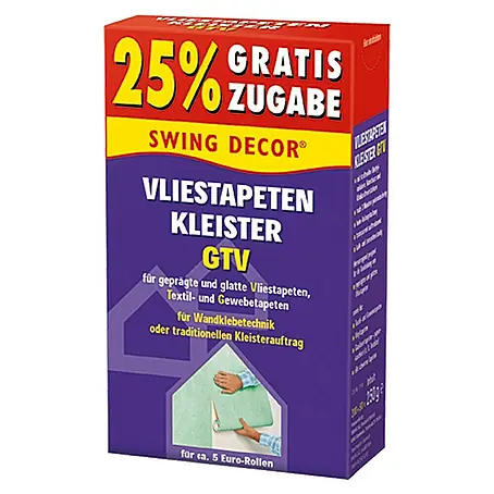 Swing Decor  Vliestapeten-Kleister 25 % gratis