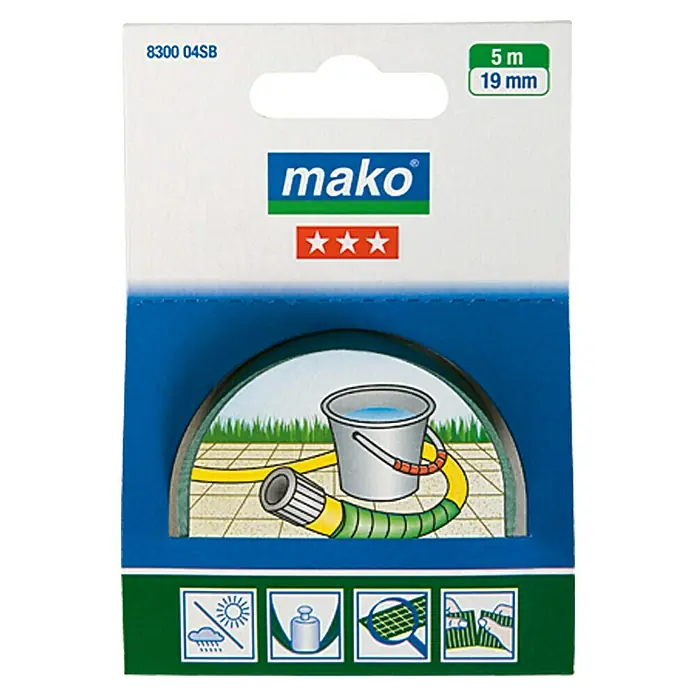 Mako Super-Kraftband - Grün, 5 m x 19 mm - Vorderansicht