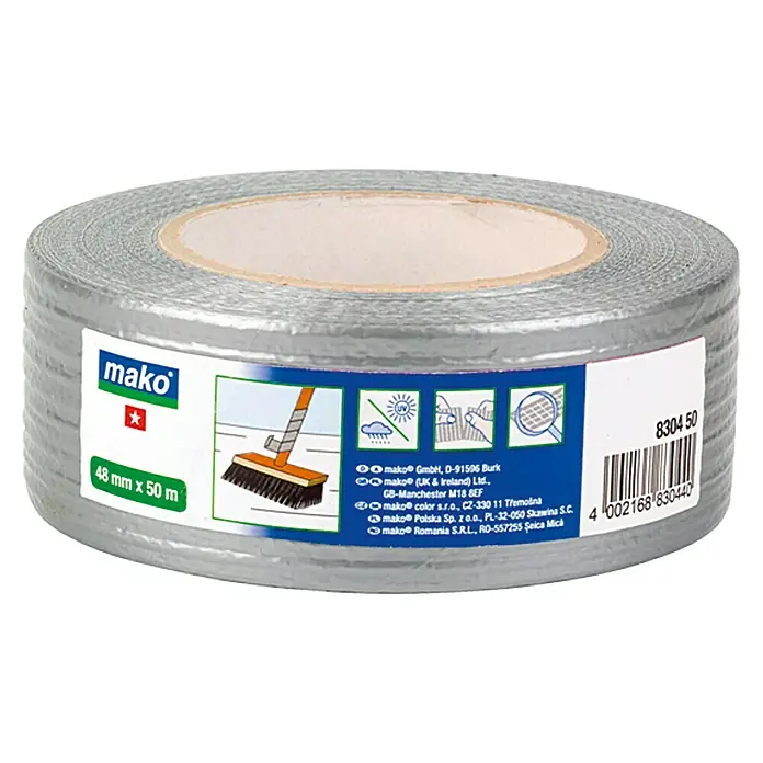 Reparaturband - 50 m x 48 mm, Silber - Vorderansicht