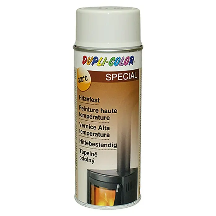 Dupli-Color Special Hittebestendige spray Wit - Wit, 300 °C, Mat, 400 ml - Vooraanzicht