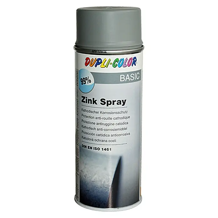 Dupli-Color Basic Cink u spreju - Cink, Mat, Otporno na toplinu, 400 ml - Pogled sprijeda
