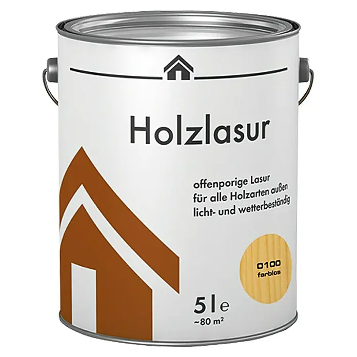 Holzlasur - Farblos, 5 l, Seidenglänzend