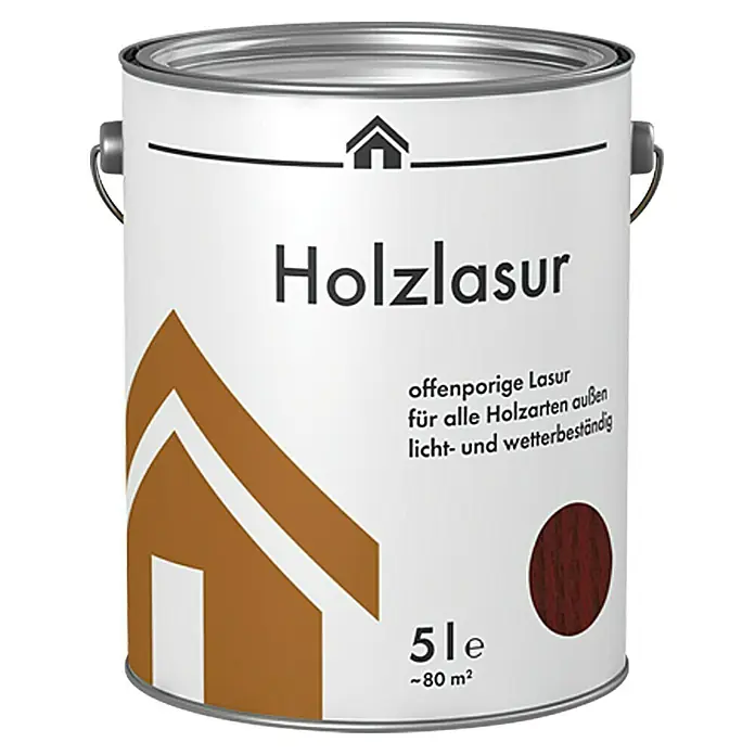Holzlasur - Palisander, 5 l, Seidenglänzend - Vorderansicht