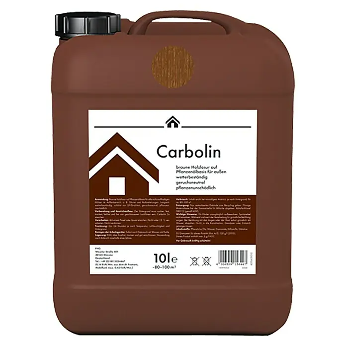 Holzlasur Carbolin - Braun, 10 l