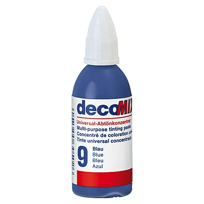 Decotric Abtönkonzentrat decoMIX - Blau, 20 ml - Vorderansicht