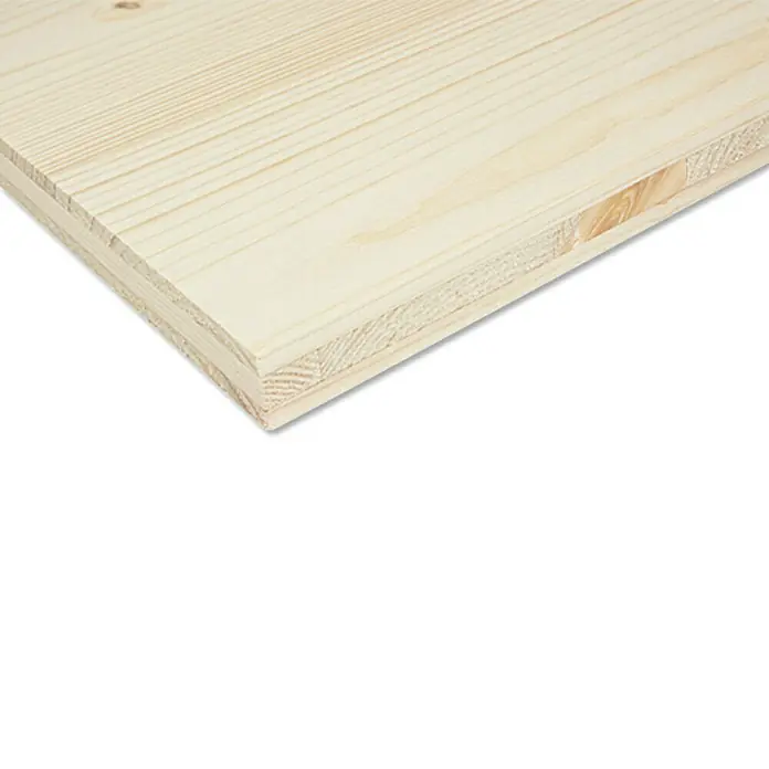 3-Schichtplatte nach Maß - Fichte, Max. Zuschnittsmaß: 2.525 x 2.050 mm, Stärke: 19 mm - Rechte Seitenansicht