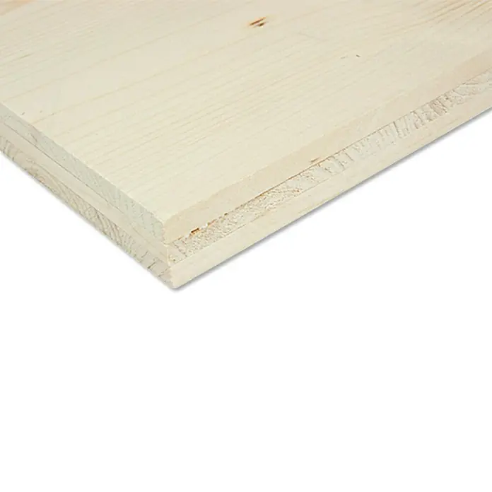 3-Schichtplatte nach Maß - Fichte, Max. Zuschnittsmaß: 2.525 x 2.050 mm, Stärke: 27 mm - Rechte Seitenansicht