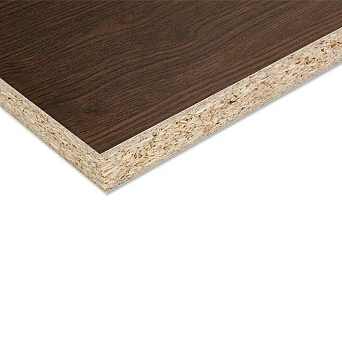 Spanplatte nach Maß - Wenge, Max. Zuschnittsmaß: 2.800 x 2.070 mm, Stärke: 19 mm - Rechte Seitenansicht