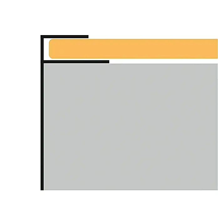 BaukulitVox Basic-Line F-profiel - Wit, 3.000 x 75 x 20 mm - Toepassingsvoorbeeld