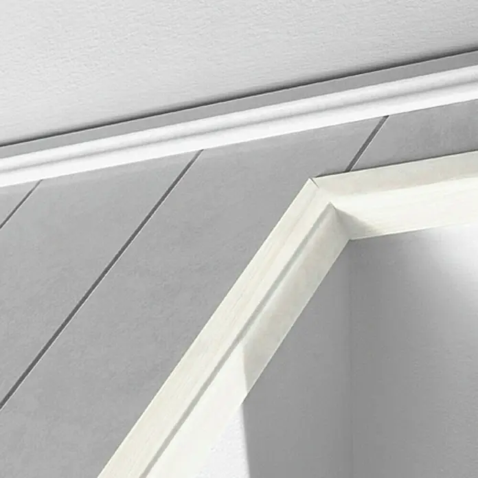 LOGOCLIC Rubna lajsna Kruška bijela - 2,6 m x 28 mm x 28 mm - Živopisni prikaz