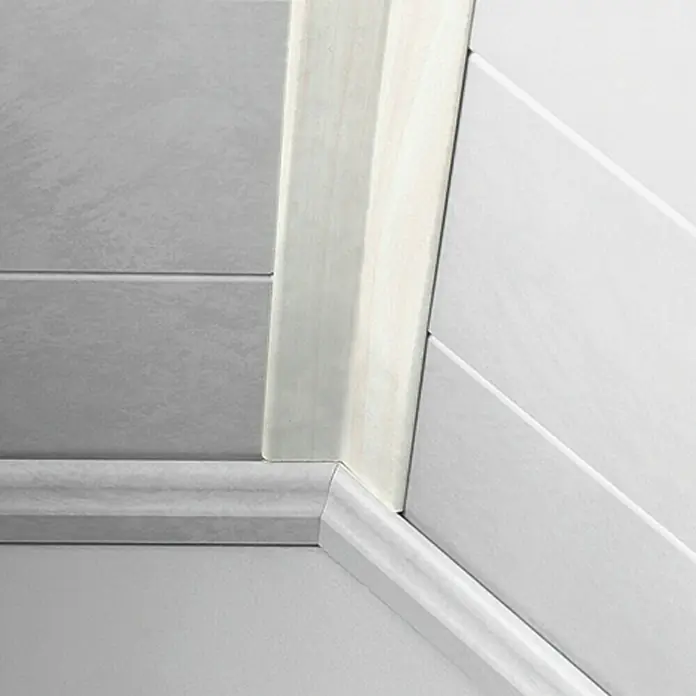 LOGOCLIC Preklopna lajsna Kruška bijela - 2,6 m x 22 mm x 22 mm - Živopisni prikaz