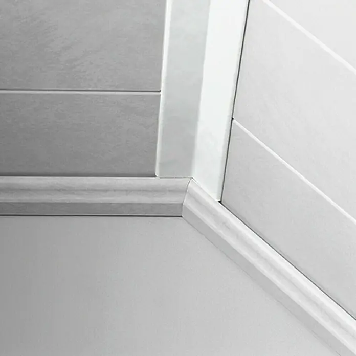 LOGOCLIC Preklopna lajsna Uni bijela - 2,6 m x 22 mm x 22 mm - Živopisni prikaz