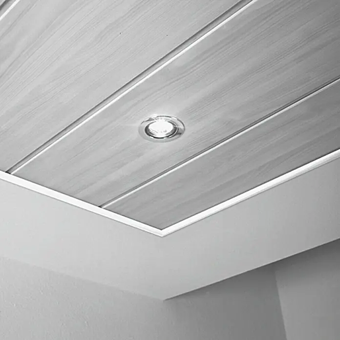 LOGOCLIC Polukružna kutna lajsna Uni bijela - 2,6 m x 12 mm x 12 mm, Polukružna - Živopisni prikaz