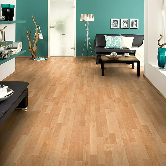 LOGOCLIC Ambienta Laminat Bukva Moldau - 1.285 x 192 x 10 mm, Brodski pod - Živopisni prikaz