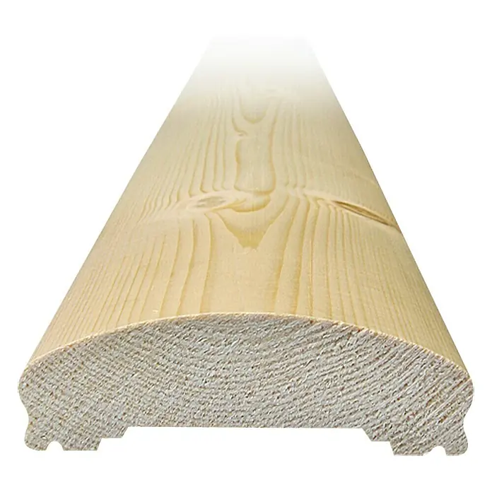 Handlauf - Fichte/Tanne, 1.480 x 115 x 40 mm - Vorderansicht