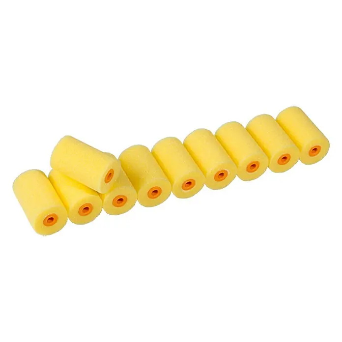 swingcolor Lackierschaumstoff-Walze - 10 Stk., Breite Walze: 5 cm, Bügelstärke: 6 mm, Gelb