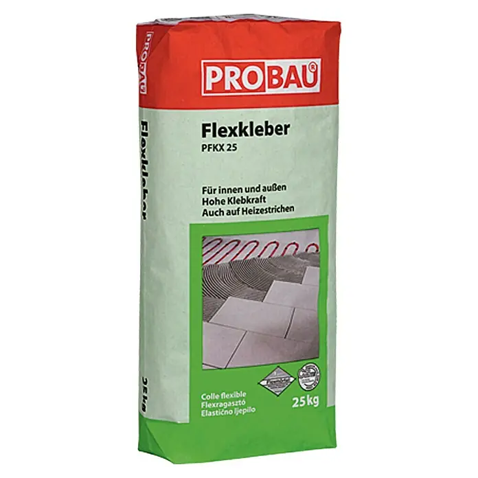 Probau Flexkleber - 25 kg, Chromatarm, Zementgebunden