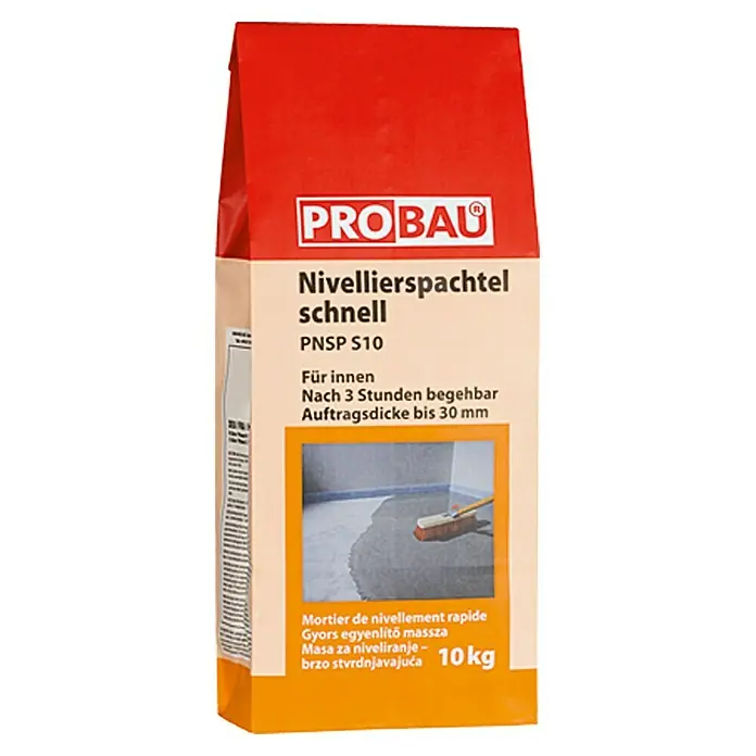 Probau Masa za izravnavanje neravnina brza - 10 kg, Debljina sloja: 0 - 30 mm - Pogled sprijeda