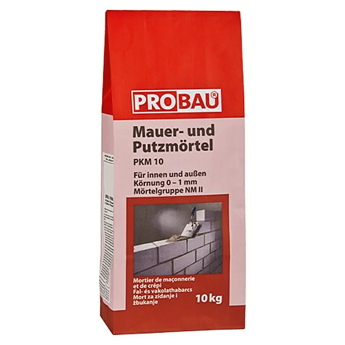 Probau Mort za zidanje i žbukanje - 10 kg - Pogled sprijeda