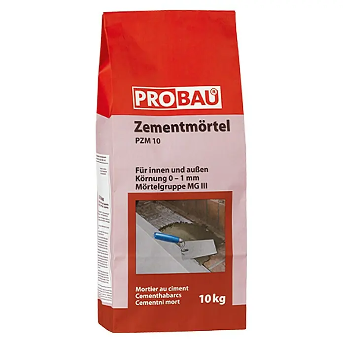Probau Cementni mort - 10 kg, Vrlo nizak udio kromata, Cementno vezanje - Pogled sprijeda