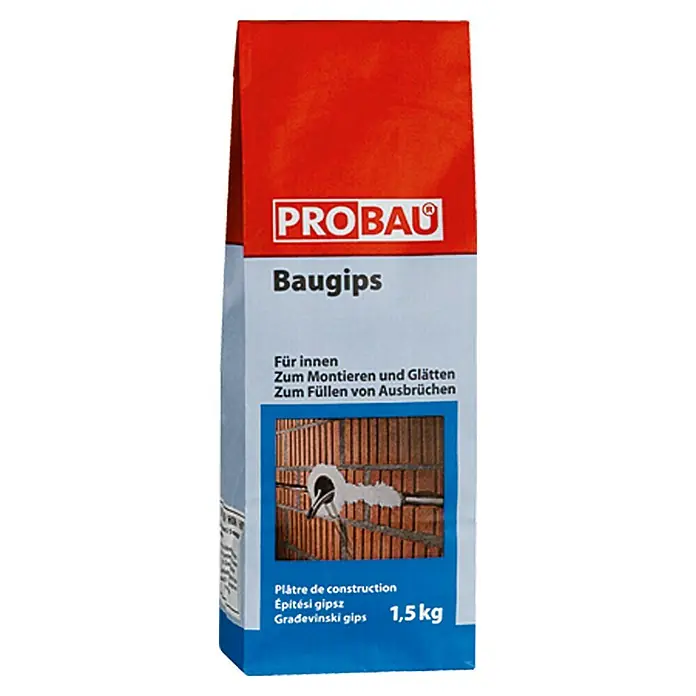 Probau Građevinski gips - 1,5 kg - Pogled sprijeda
